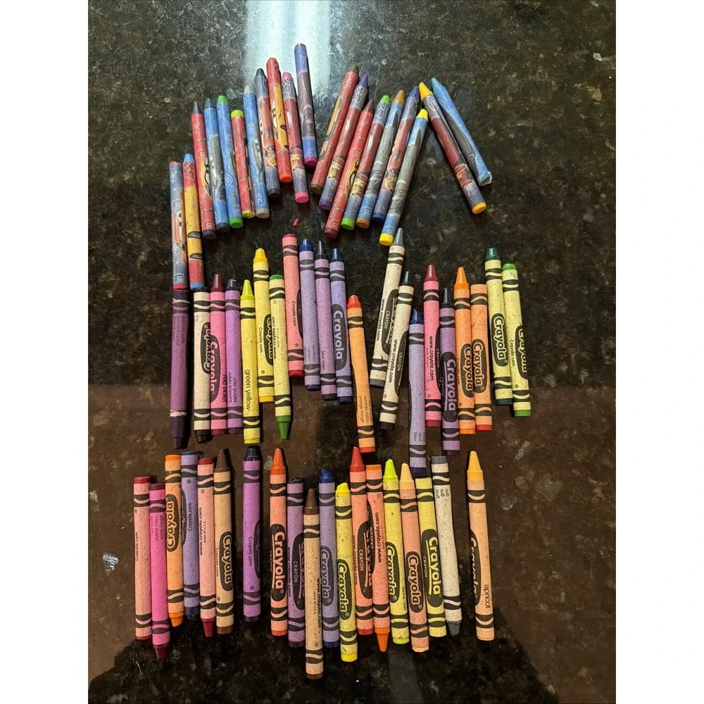 Crayola Crayon Bulk Lot Melting Crafts Lot Colors Art Cars Crayons Disney Pixar